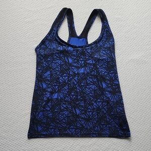 Champion Active Wear Racerback Small Duodry Blue & Black Web Design